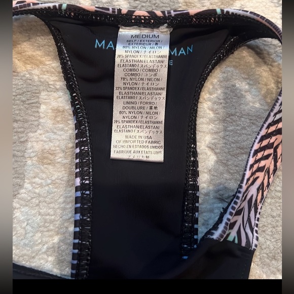Mara Hoffman native design sports bra NWOT size M - Picture 5 of 5